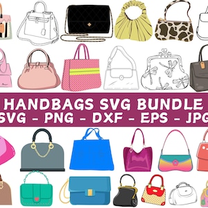 Handtasche SVG Bundle, Handtasche PNG Bundle, Handtasche Clipart, Geldbörse SVG Schnittdateien Cricut, Handtasche svg, Geldbörse Circut, Handtasche Silhouette