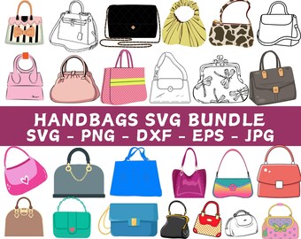 Handbag SVG Bundle: Purse Clipart, Cut Files (Digital Download)
