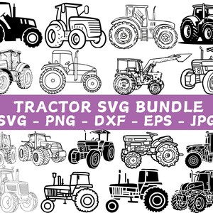 Pacchetto SVG trattore: Clipart camion agricolo (download digitale)
