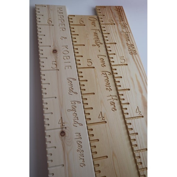 Personalised Wooden Height Chart Ruler Wooden Height Chart