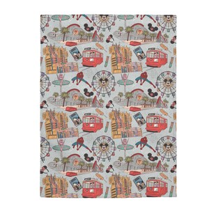 Magic Inspired Velveteen Plush Blanket | Magical Theme Park Plush Blanket