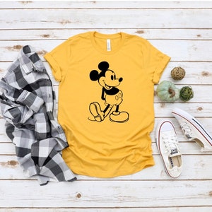 Mickey Tee | Vintage Mickey T-Shirt | Mens Mickey Mouse Shirt | Womens Mickey Mouse Shirt image 1