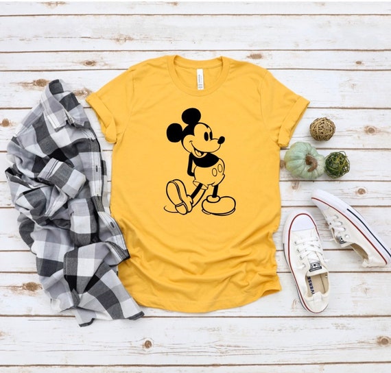 Mickey Tee Vintage Mickey T-shirt Mens Mickey Mouse Shirt - Etsy