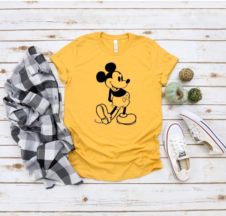Mickey Tee | Vintage Mickey T-Shirt | Mens Mickey Mouse Shirt | Womens Mickey Mouse Shirt image 1