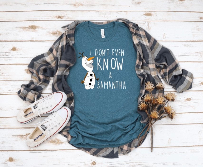 Discover Olaf T-shirt | Olaf Samantha T-shirt | Funny Frozen T-shirt