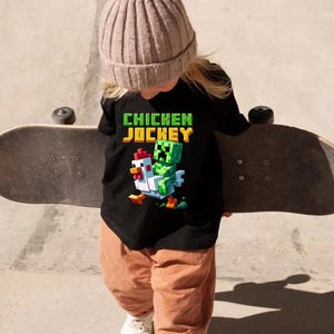 Kids Gildan Chicken T-shirt | Funny Gaming T-shirt for Kids | Chicken Funny Jockey Shirt | Kids Birthday Gifts
