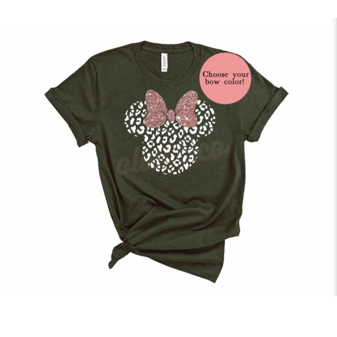 Leopard Print Minnie Shirt Minnie Disney Shirt Best Friends Disney