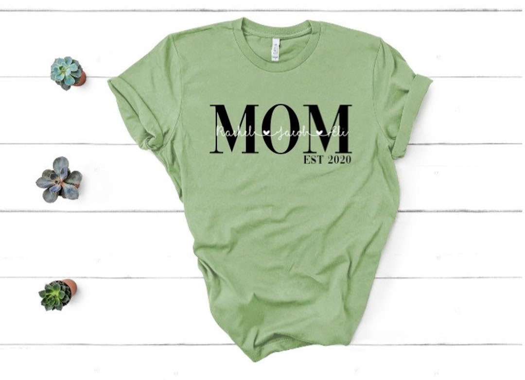Mothers Day Shirt Mothers Day Gift 2020 Kids Names Shirt Gift for Mom Birthday Gift for Mom