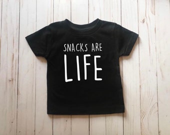 Snacks are Life Toddler Shirt | Cute Shirts For Kids | Funny Toddler Shirt | Gifts for Toddlers | Funny Kids Shirt |