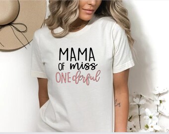 Mom of Miss ONEderful Shirt | Dada of Miss ONEderful Shirt | Daughters First Birthday | Miss ONEderful Shirts | 1st Birthday Shirts |