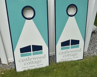 Corporate Custom Cornhole Boards Set | Handcrafted | Fast Free Shipping | Bags Included | premium boards | cornhole bag set | cornhole set