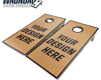 Premium Custom Cornhole Boards Set - Handcrafted - Fast Free Shipping - Bags Included