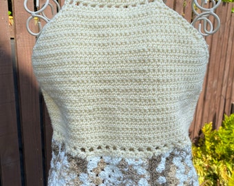 Crocheted summer festival top