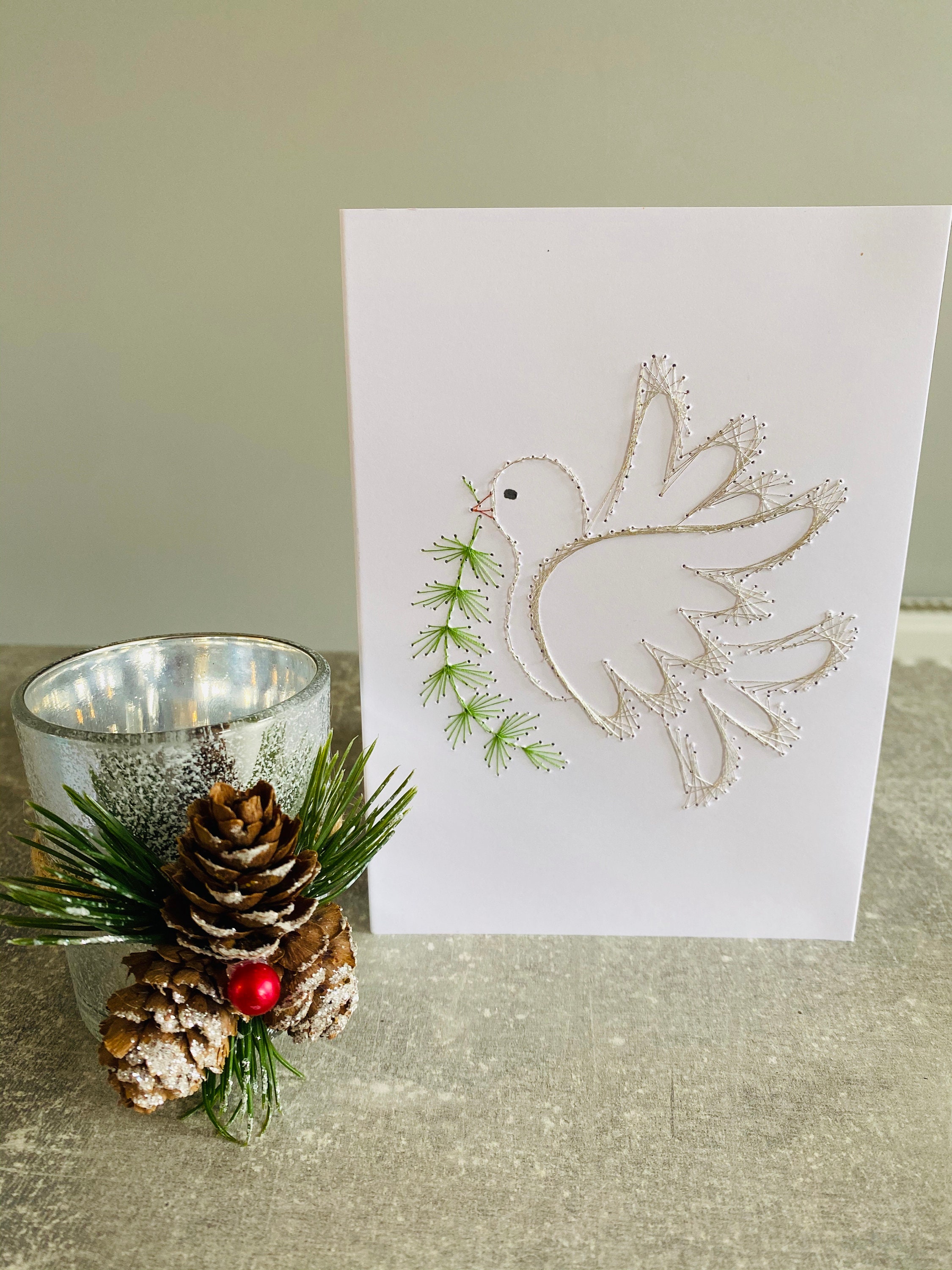 Christmas Card Album, Cover: Dove Gray Cotton