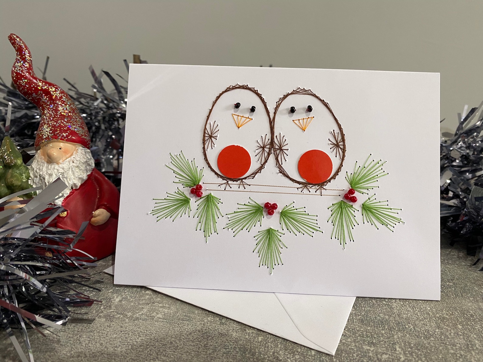 Christmas Card Robin Handmade Christmas Card Robin Etsy UK
