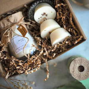 Sojakerzen Geschenkbox • Geschenkset mit Keramikhalter • Vegane Duftkerzen • Muttertagsgeschenk • Handgemacht & Nachhaltig