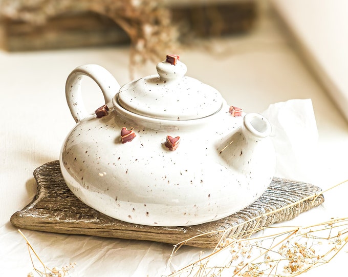 Housewarming gift I Teapot I Tea set I Teapot with Heart I Birthday gift I Handmade ceramics I Stoneware I Handmade ceramics