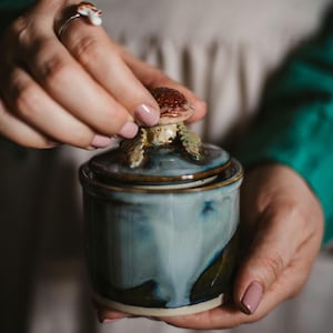 Handmade Ceramic Sugar Bowl with Lid – Choose Your Glaze | Artisanal Stoneware