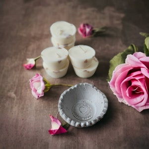 Mother's Day gift I Gift box I Tealight box I Gift for her I Birthday gift I Eco-friendly I Tealight candle I Scented natural tealights English rose