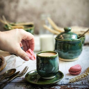 Handmade Ceramic Espresso Cup – 100ml Stoneware – Artisan Coffee Cup – Small Pottery Mug – Minimalist Ceramic - Coffee cup
