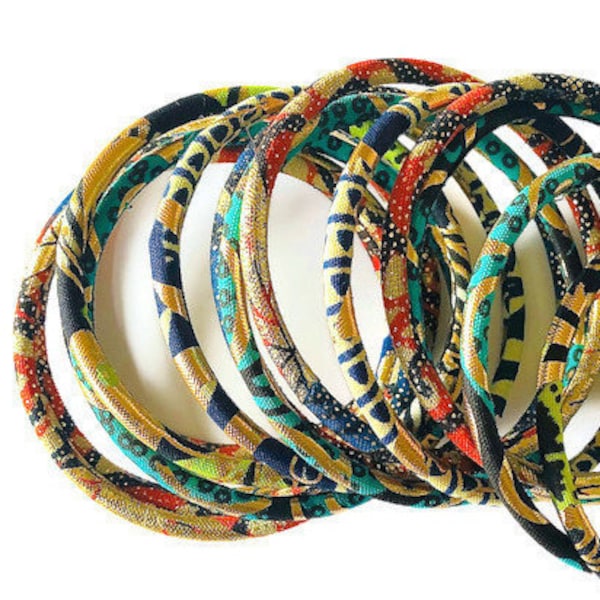 Ankara bracelet , african print bracelets