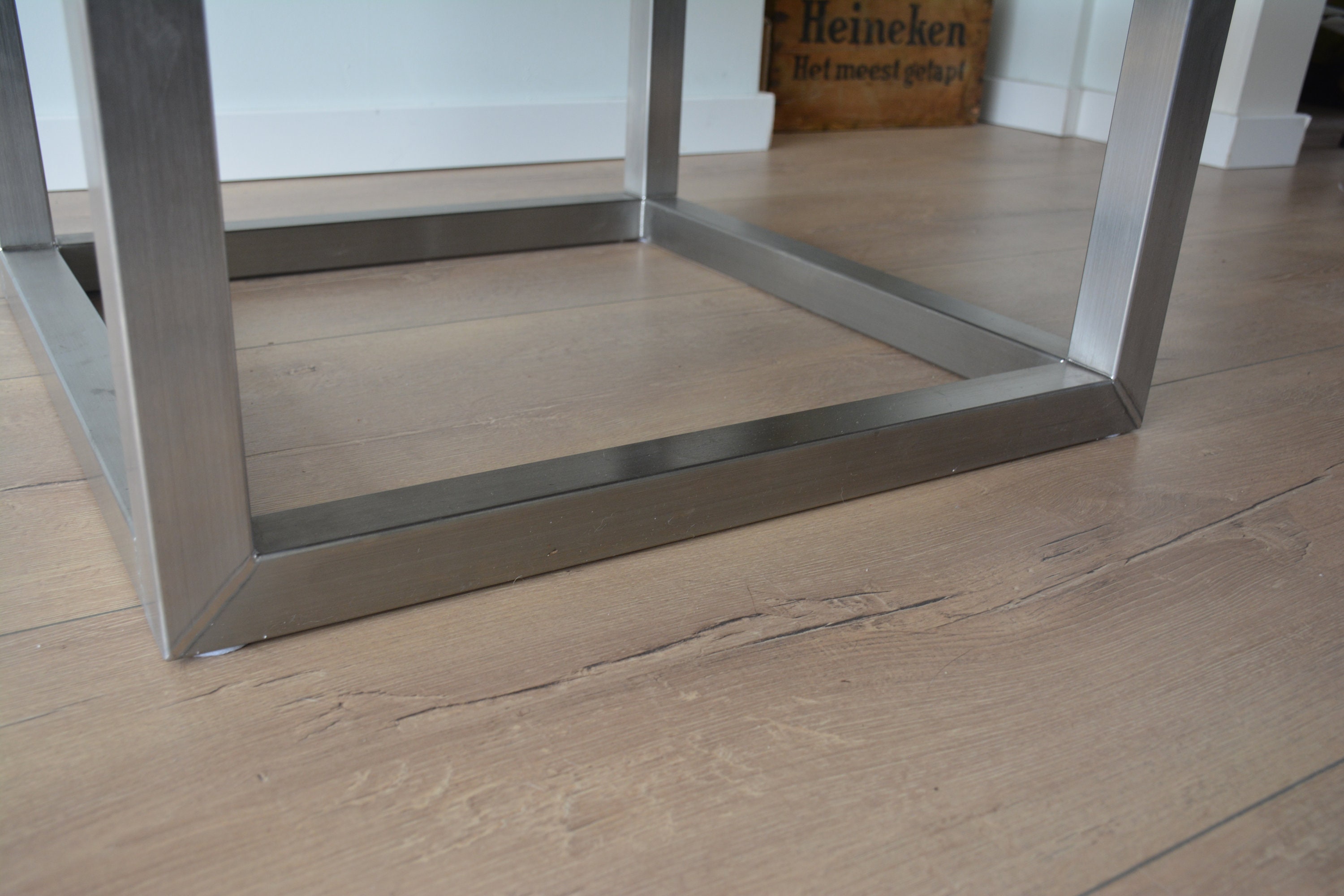 Industrial Coffee Table Stainless Steel - Etsy