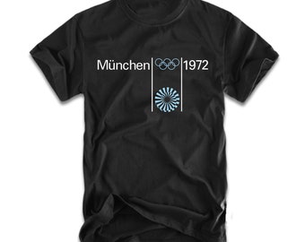 MUNICH 1972 OLYMPIC GAMES T-SHIRT S-XXXL RETRO GERMANY MUNCHEN SPORT