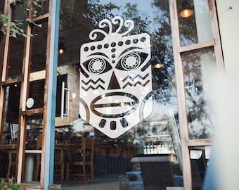 African Tribal Mask Vinyl Decal Sticker