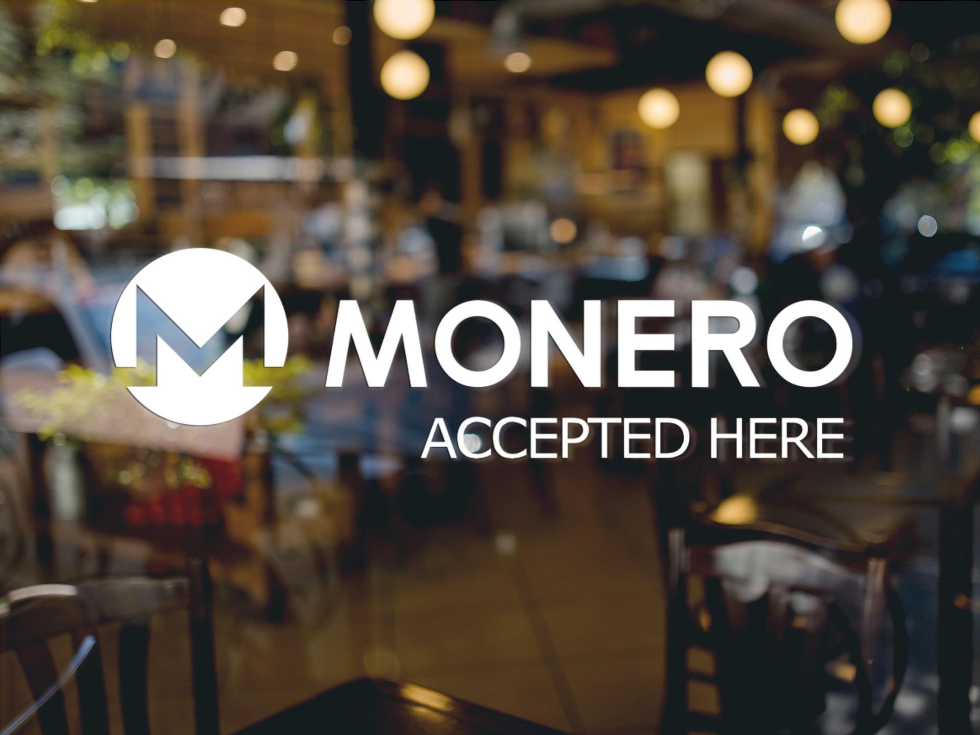Monero Accepted Here Sticker Vinyl Decal XMR Crypto Sticker - Etsy