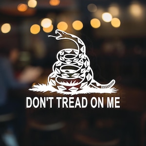 Don&#39;t Tread on Me Vinyl Aufkleber Aufkleber Gadsden Flagge