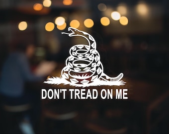 Don't Tread on Me Vinyl Decal Sticker Gadsden flag
