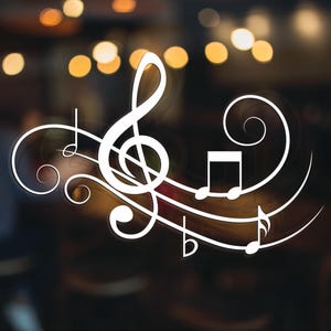 Music Notes Vinyl Decal Sticker Musician Wall Window Car Decal
