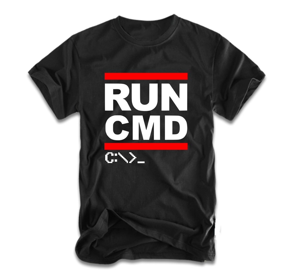 Run CMD Programmer T-Shirt Computer IT T shirt | Etsy