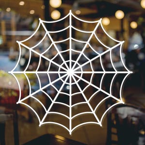 Spider Web Vinyl Decal: Car, Wall, Window Sticker