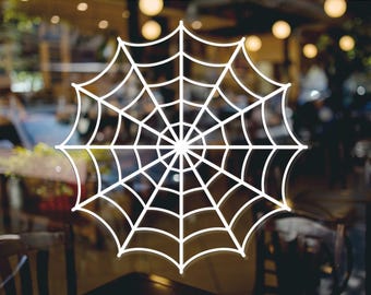 Spider Web Vinyl Decal: Car, Wall, Window Sticker