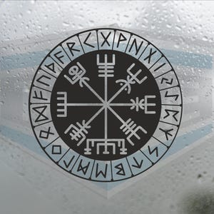 Viking Compass Vegvisir Vinyl Decal Norse Mythology