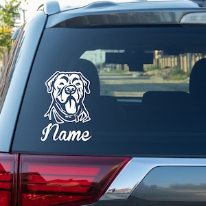 Personalized Cane Corso Vinyl Decal Dog Sticker for Car Window Bumper