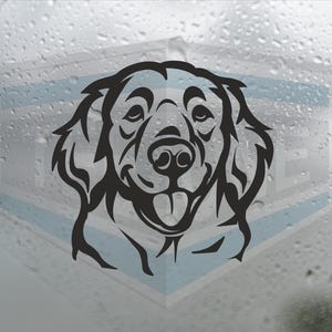 Golden Retriever Vinyl Decal Dog Sticker for Car Window Bumper Wall