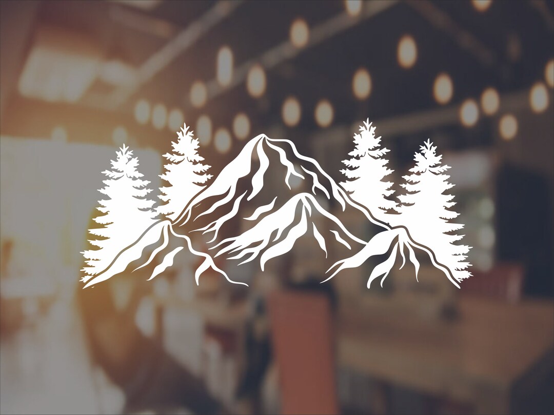 Mountain Vinyl Decal Adventures Car Window Sticker Travel Hiking - Etsy