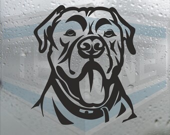 Calcomanía de vinilo de perro Cane Corso para ventana de coche, parachoques y pared.
