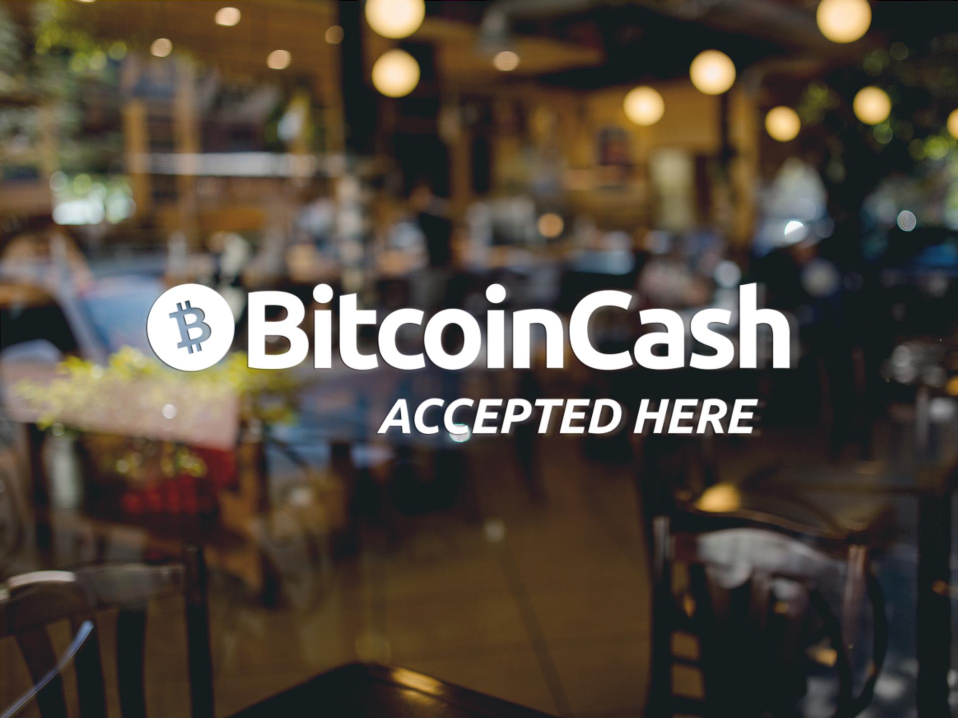 ビットコインキャッシュはここで受け入れられますステッカービニールデカールBCH暗号シッカー - Etsy 日本