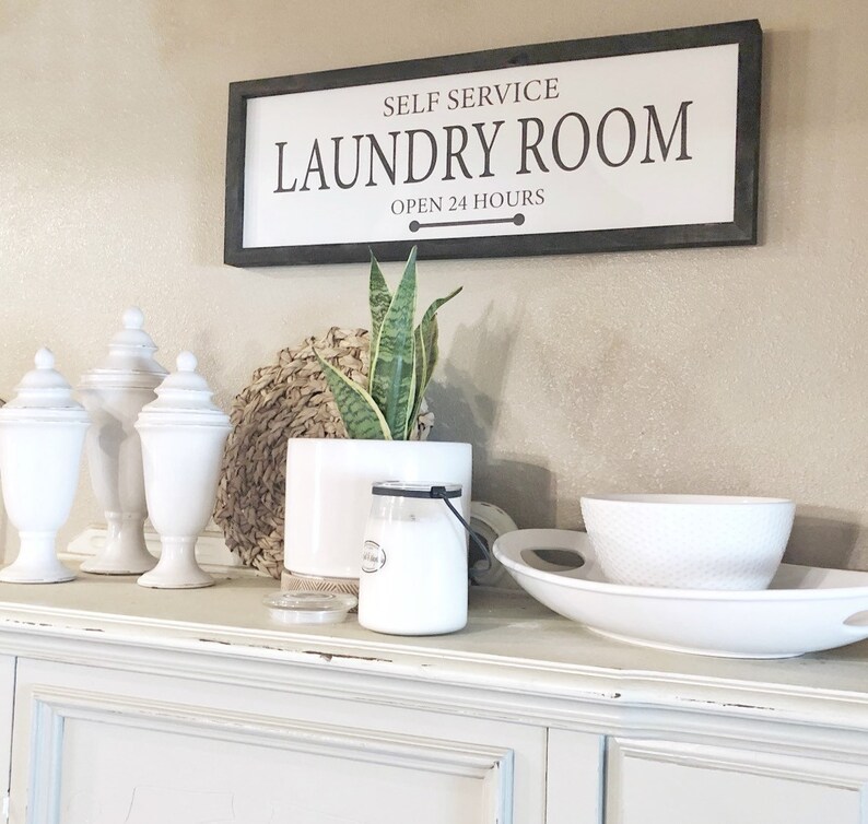 Laundry Room Sign large modern wall art home decor for the  Etsy