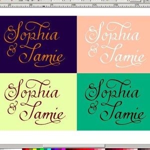 Names for Wedding Stationery Download | Printable Monogram Save The Date Calligraphy | Custom Handwritten Autograph