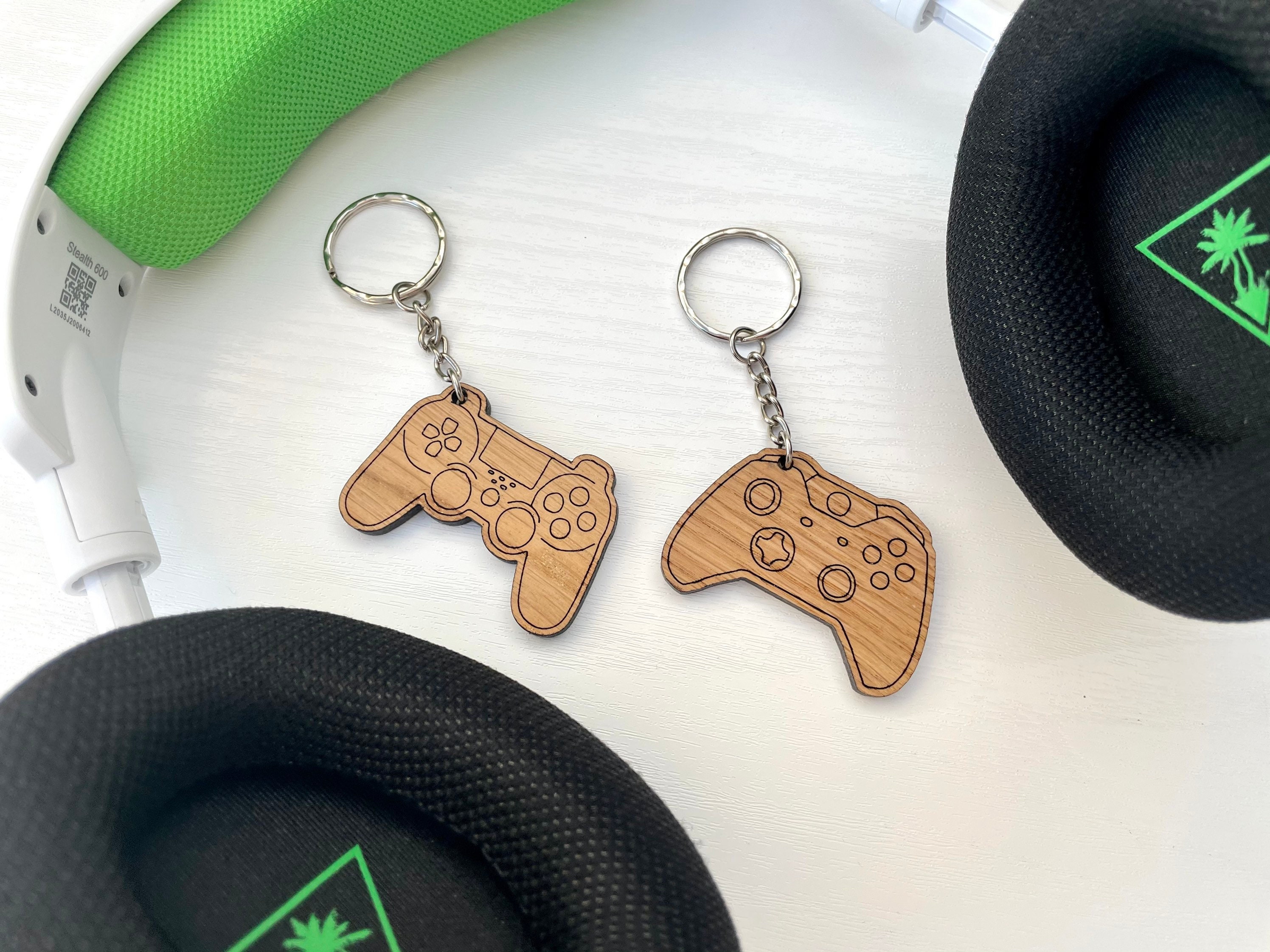 Games Controller Key Ring Wooden Games controller key chain Etsy