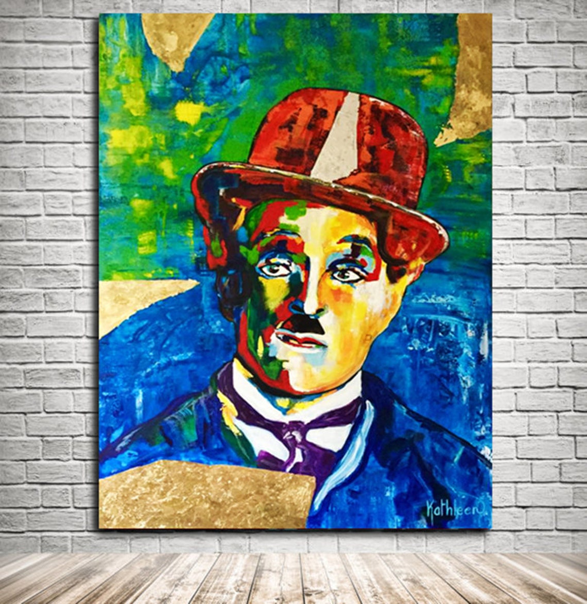 CHARLIE CHAPLIN Print Charlie Chaplin Poster Chaplin Large | Etsy
