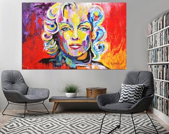 Marilyn MONROE Original Art Print, Wall Art, Modern Art Print, Home Decor, Wall Art, Wall Decor, Contemporary Art, Portrait, Home Office Art