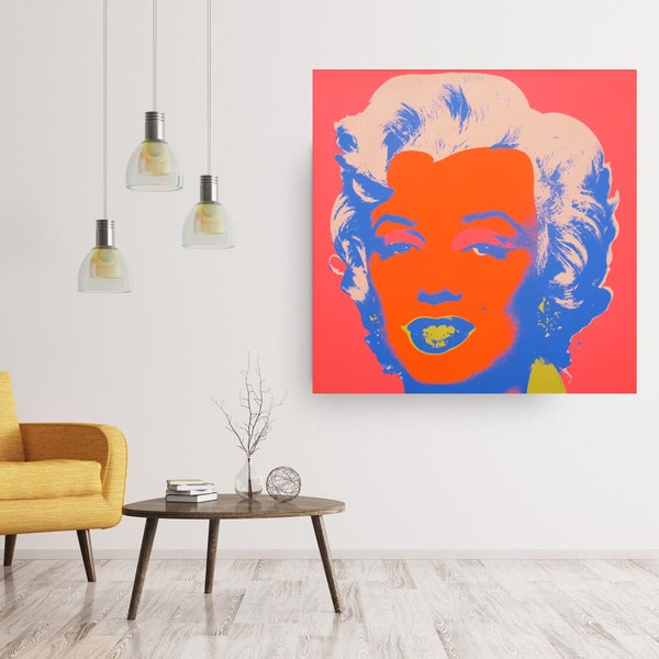 Marilyn Monroe Art Print - Marilyn Monroe Portrait - Modern Art Print Marilyn - Pop Art Print - Living Room Decor - Office Art