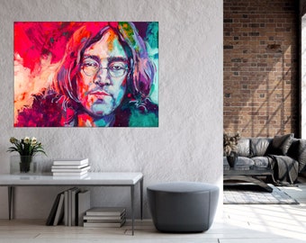 John Lennon Art Print, Impression, Wall Decor, Wall Art, Fine Art, Modern Art Print, Modern Art, Pop Art, Living Room Decoration