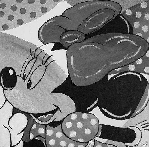 MINNIE Mouse Art Print, Minnie Mouse Print, Wanddekoration, Wandkunst,  Moderne Kunst, Geschenke, Geschenk für Sie, Pop Art, Home Office Dekor -   Österreich