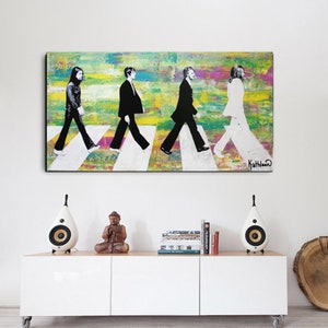 BEATLES Print, Modern Decor, Modern Art, Abbey Road Print, Original Art Print, Contemporary Art Prints image 1